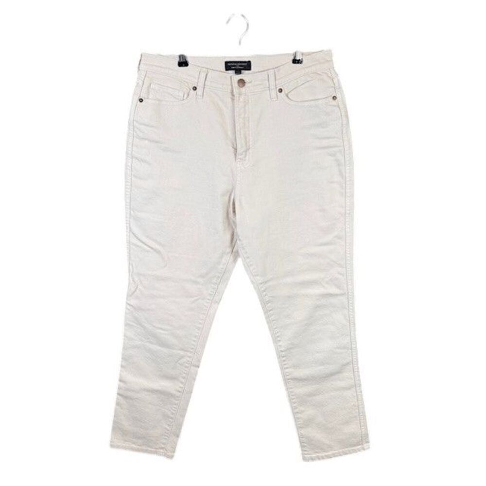 Banana Republic Curvy Straight High Rise‎ Ecru Off White Size 8 / 29